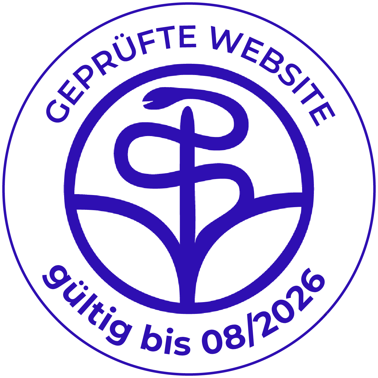 Website zertifiziert von der Stiftung Gesundheit